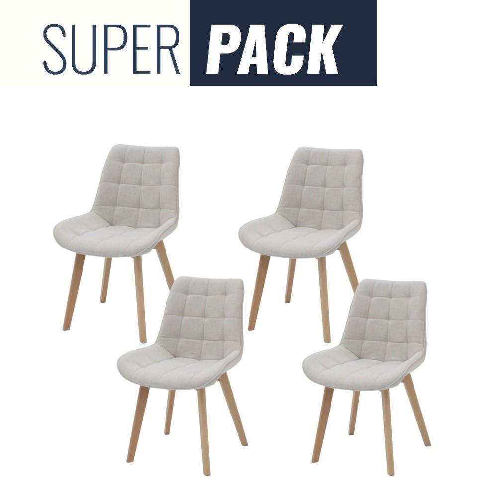 เก้าอี้ทานข้าว SB FURNITURE YAPER 59062944 สีครีม (ชุด 4 ตัว)