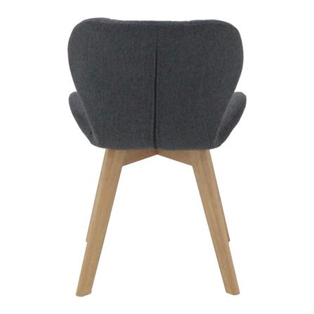 เก้าอี้ทานข้าว SB FURNITURE YEARLING 59062930 สีเทาเข้ม (ชุด 2 ตัว)_4