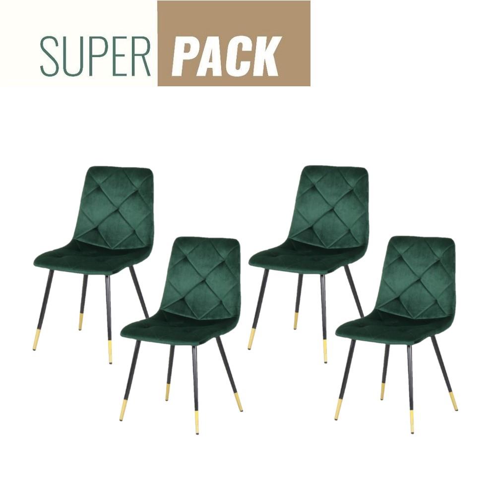 เก้าอี้ทานข้าว SB FURNITURE TARISH 59056453 สีเขียว (ชุด 4 ตัว)