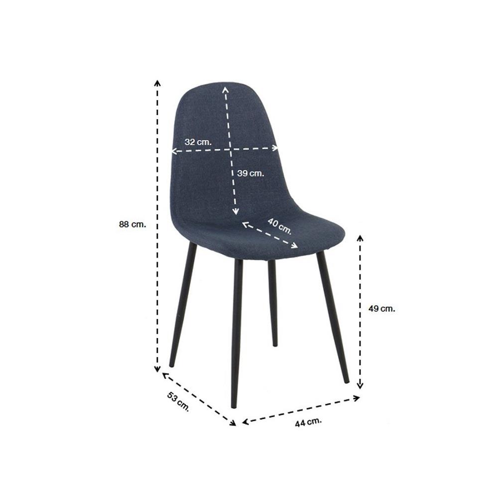 เก้าอี้ทานข้าว SB FURNITURE LALADA 59056196 สีน้ำเงินเข้ม (ชุด 2 ตัว)