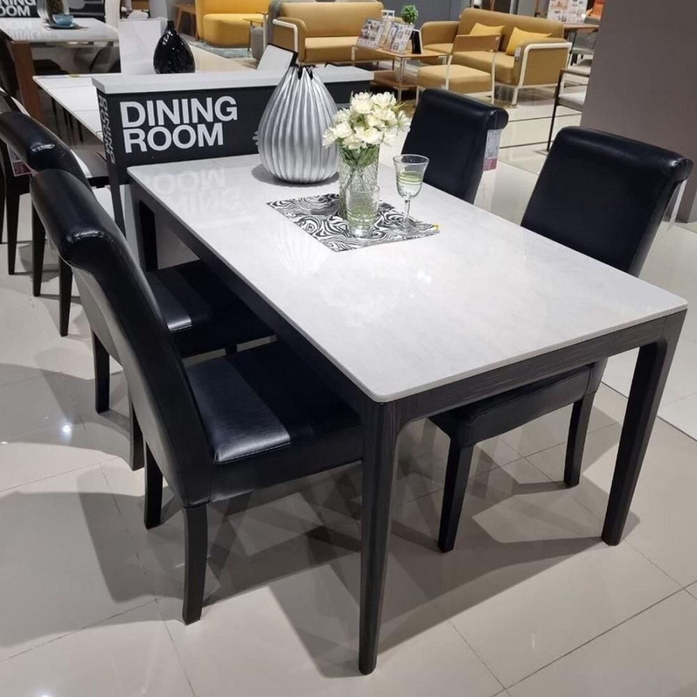 โต๊ะทานข้าว SB FURNITURE HUMAN 19128787 160 ซม. สีขาว