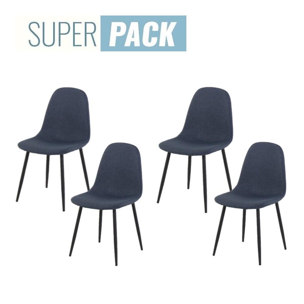 เก้าอี้ทานข้าว SB FURNITURE LALADA 59056449 สีน้ำเงินเข้ม (ชุด 4 ตัว)