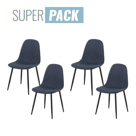 เก้าอี้ทานข้าว SB FURNITURE LALADA 59056449 สีน้ำเงินเข้ม (ชุด 4 ตัว)_0