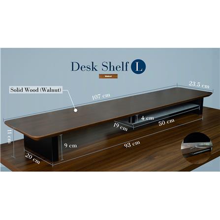 ชั้นวางมอนิเตอร์ DESKSPACE 107 ซม. สีวอลนัท_2