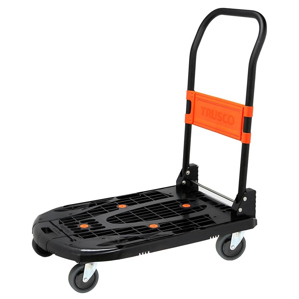 รถเข็น 4 ล้อ TRUSCO X MATALL PRO MPK-780 200 กก. สีดำ/ส้ม_1