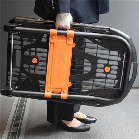 รถเข็น 4 ล้อ TRUSCO X MATALL PRO MPK-780 200 กก. สีดำ/ส้ม_6