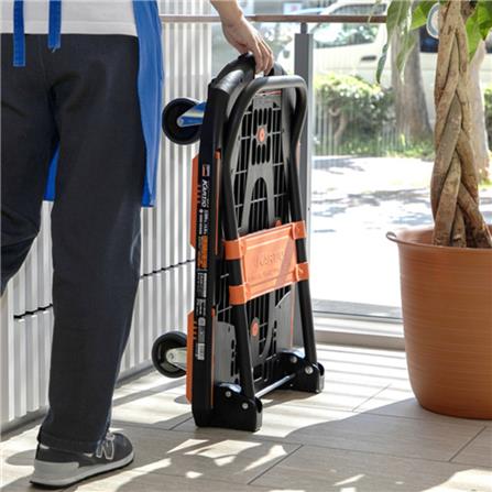 รถเข็น 4 ล้อ TRUSCO X MATALL PRO MPK-780 200 กก. สีดำ/ส้ม_7