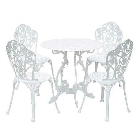 ชุดสนาม 4 ที่นั่ง AUNCHISAALLOY 84x84x70 ซม. สีขาว_0