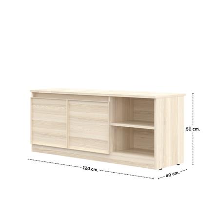 ตู้วางทีวี KONCEPT HAKONE 19244070 120 ซม. สีแคนยอนโอ๊ค_5