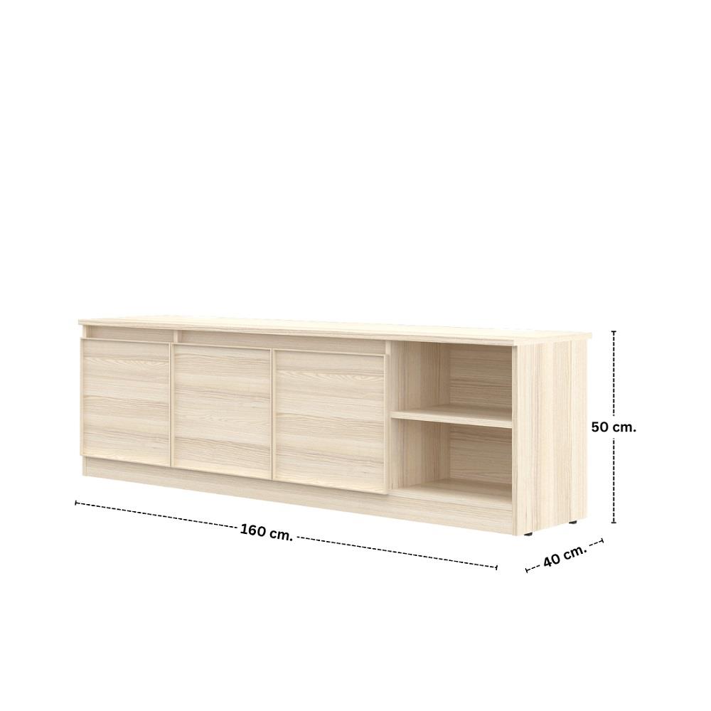 ตู้วางทีวี KONCEPT HAKONE 19244071 160 ซม. สีแคนยอนโอ๊ค