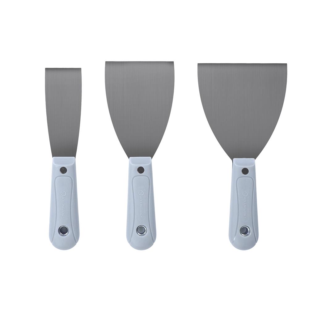 เกรียงโป๊วด้ามพลาสติก ROLLINGDOG (ชุด 3 ชิ้น)