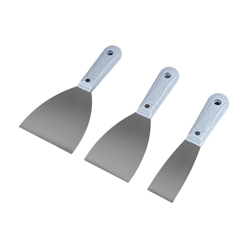 เกรียงโป๊วด้ามพลาสติก ROLLINGDOG (ชุด 3 ชิ้น)