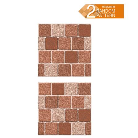 กระเบื้องพื้น 16x16นิ้ว SOSUCO หินสี่ทิศ มิกซ์ น้ำตาล PM 0.96 ตร.ม._2