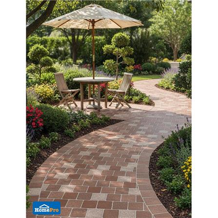 กระเบื้องพื้น 16x16นิ้ว SOSUCO หินสี่ทิศ มิกซ์ น้ำตาล PM 0.96 ตร.ม._5