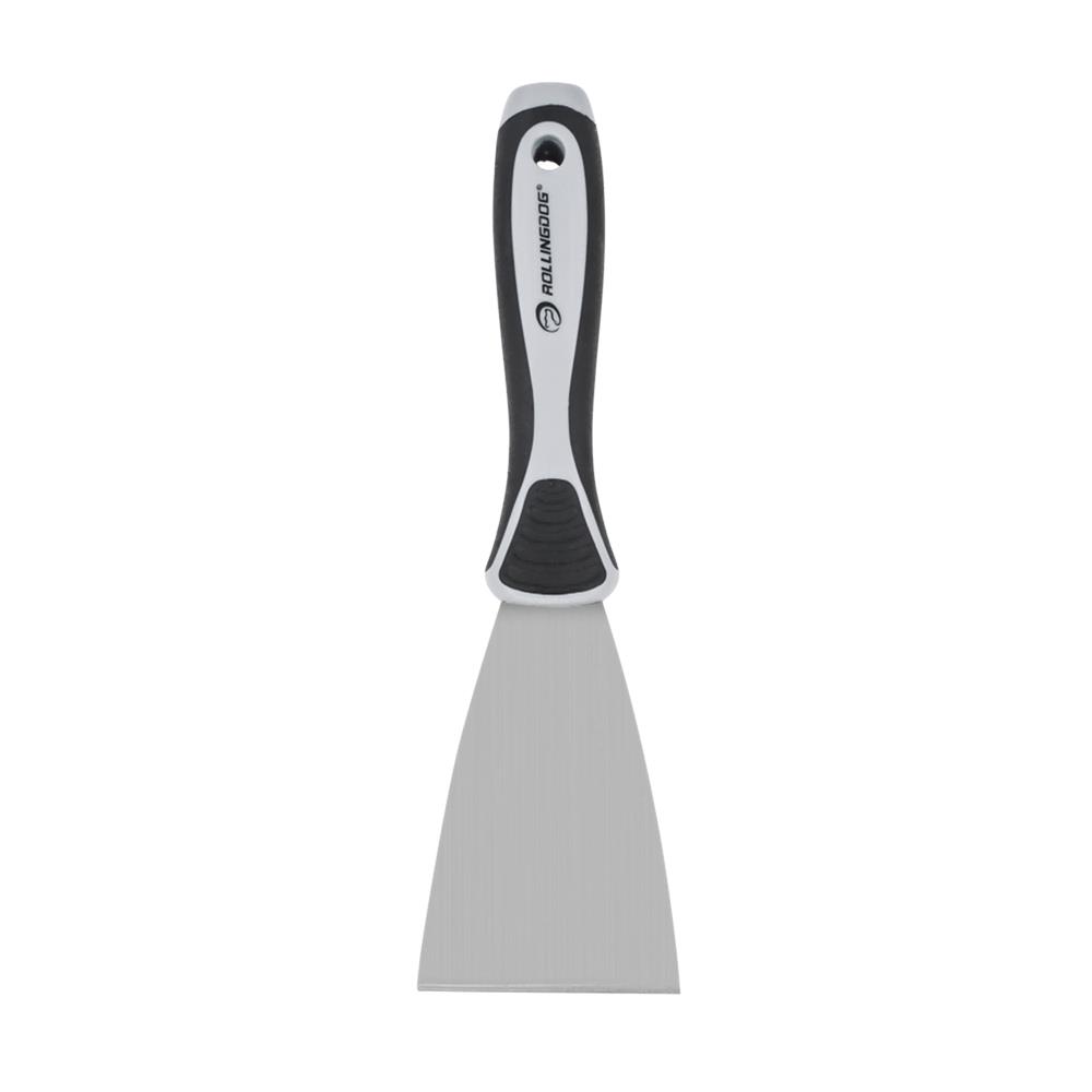 เกรียงโป๊วด้ามพลาสติก PP+ยาง ROLLINGDOG PRO 3 นิ้ว