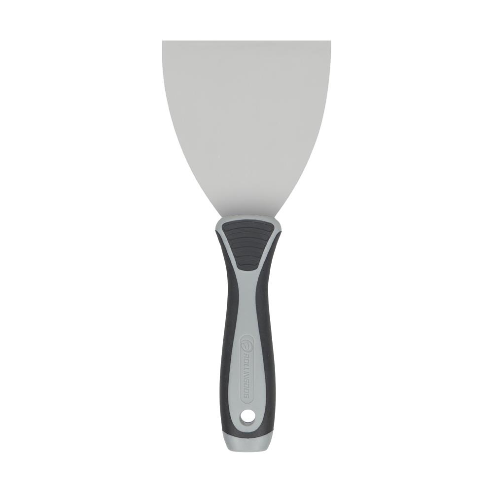 เกรียงโป๊วด้ามพลาสติก PP+ยาง ROLLINGDOG PRO 4 นิ้ว