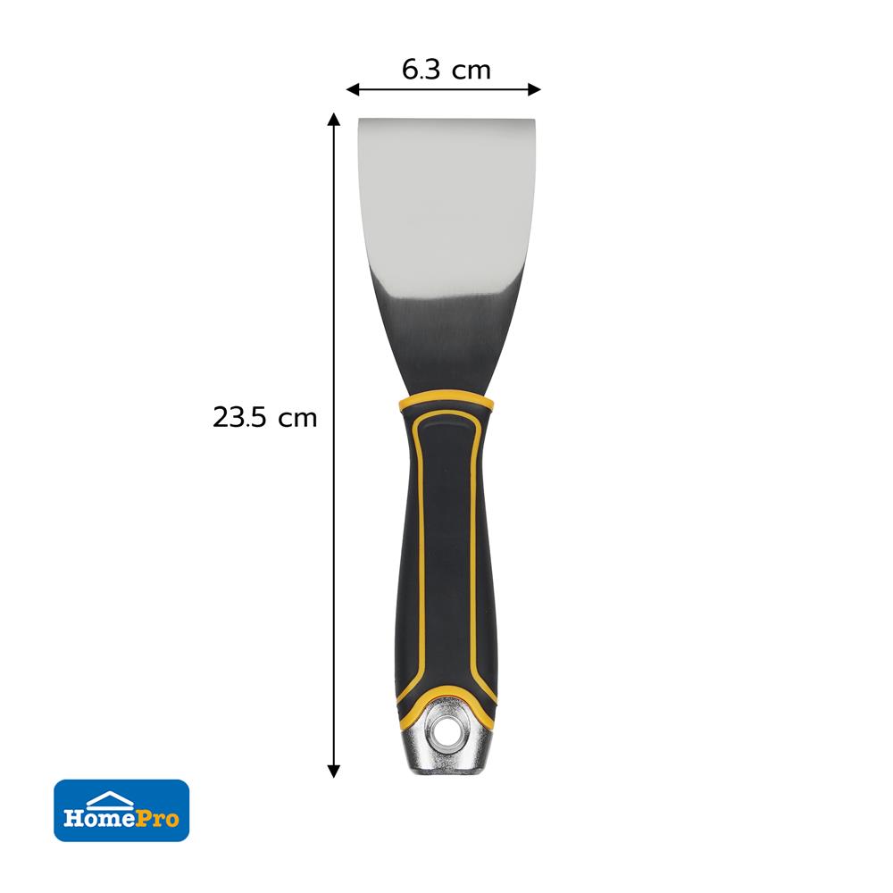 เกรียงโป๊วสเตนเลส ด้ามพลาสติก ROLLINGDOG 2.5 นิ้ว