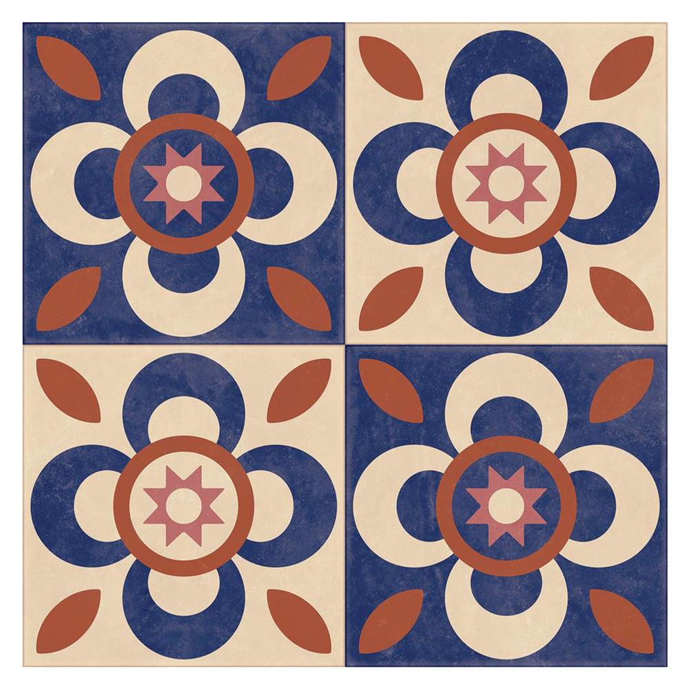 กระเบื้องพื้น 16x16นิ้ว SOSUCO บุษบัน ฟลอร่า ฟ้า PM 0.96 ตร.ม.