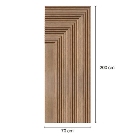 ประตูภายในโพลีสไตรีน ไม่เจาะลูกบิด LINEDEKOR 45DEGREE 70x200 ซม. สีสักด้าน_3