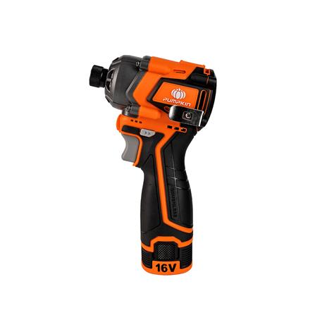 ไขควงกระแทกไร้สาย (พร้อมแบตเตอรี่) PUMPKIN 50478 16 โวลต์_0