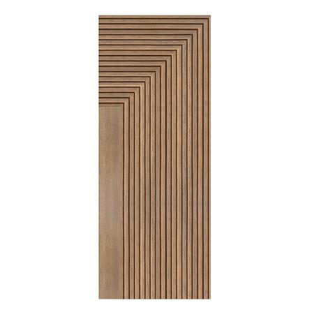 ประตูภายในโพลีสไตรีน ไม่เจาะลูกบิด LINEDEKOR 45DEGREE 90x200 ซม. สีสักด้าน_0