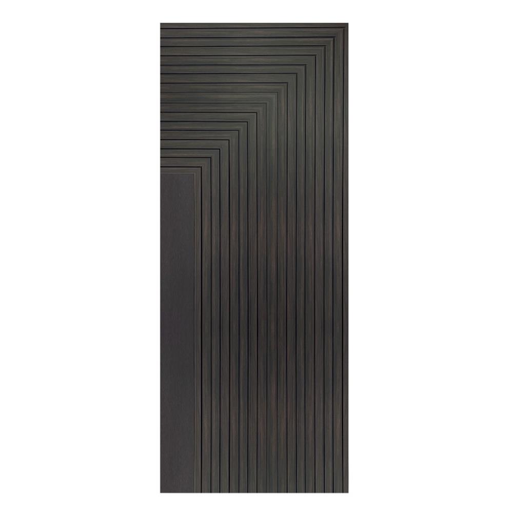 ประตูภายในโพลีสไตรีน ไม่เจาะลูกบิด LINEDEKOR 45DEGREE 70x200 ซม. สีโอ๊ค