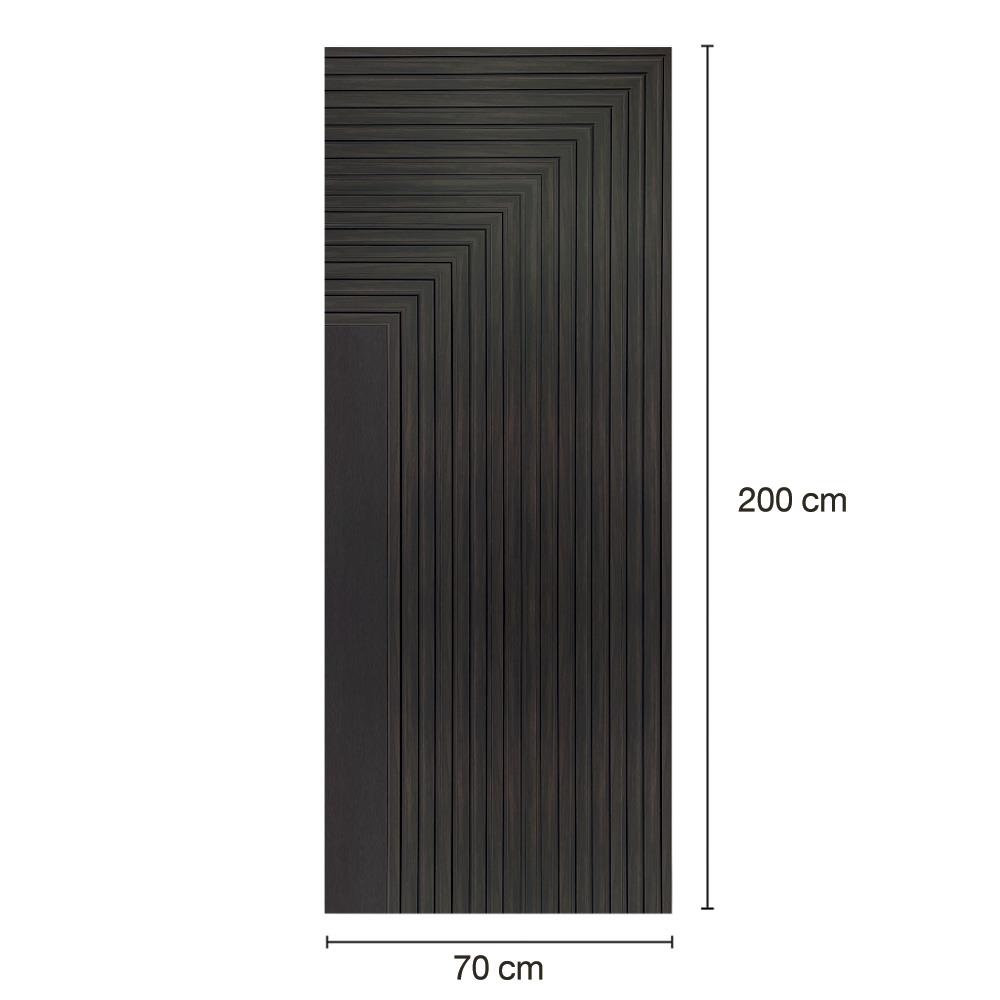 ประตูภายในโพลีสไตรีน ไม่เจาะลูกบิด LINEDEKOR 45DEGREE 70x200 ซม. สีโอ๊ค