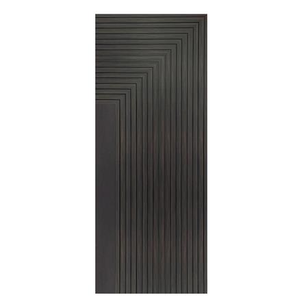 ประตูภายในโพลีสไตรีน ไม่เจาะลูกบิด LINEDEKOR 45DEGREE 90x200 ซม. สีโอ๊ค