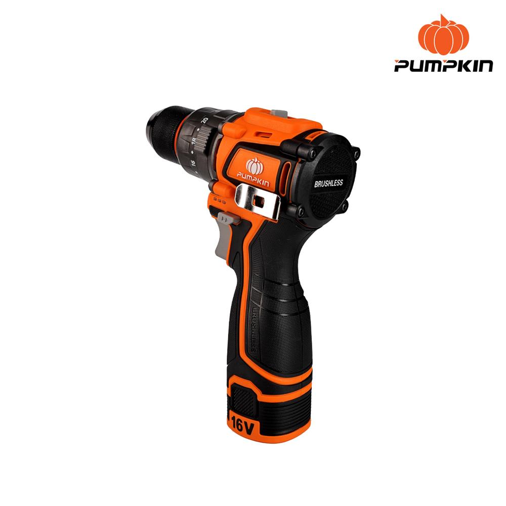 สว่านกระแทกไร้สาย (พร้อมแบตเตอรี่) PUMPKIN 50477 16 โวลต์