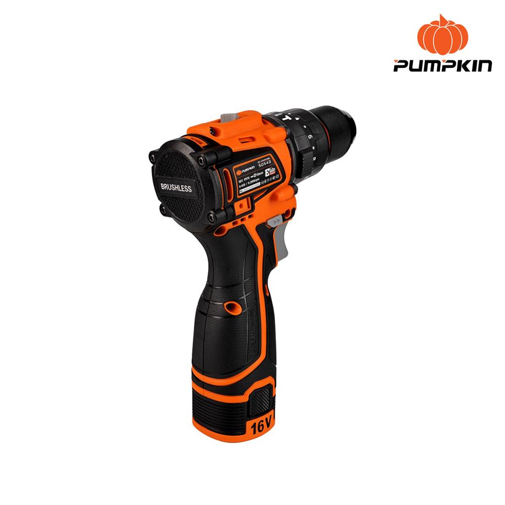 สว่านกระแทกไร้สาย (พร้อมแบตเตอรี่) PUMPKIN 50477 16 โวลต์