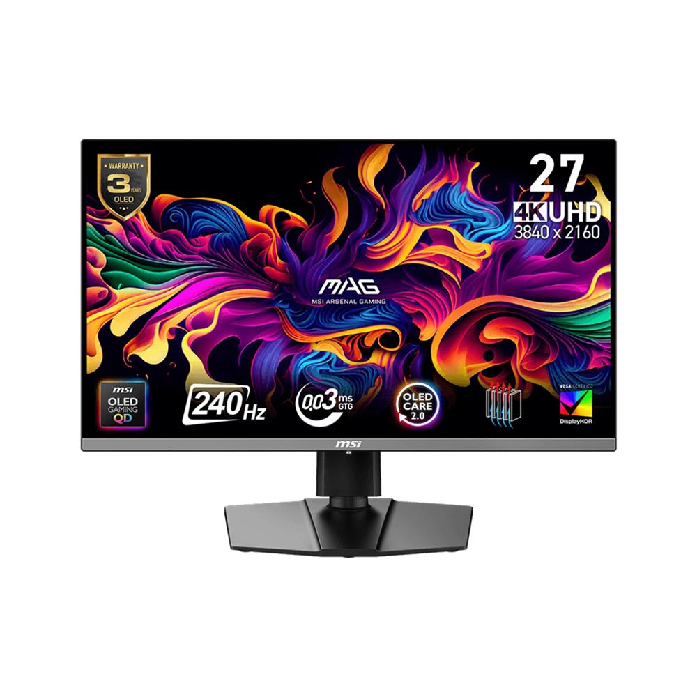 จอมอนิเตอร์ 27 นิ้ว MSI MAG 272UP QDOLED X24