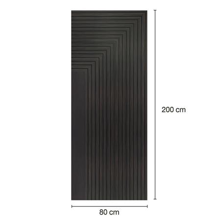 ประตูภายในโพลีสไตรีน ไม่เจาะลูกบิด LINEDEKOR 45DEGREE 80x200 ซม. สีโอ๊ค_3