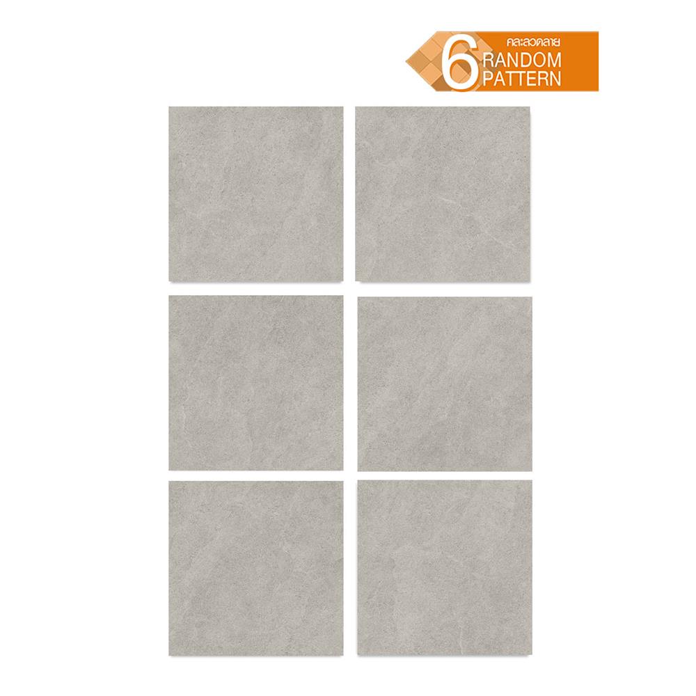 กระเบื้องพื้นพอร์ซเลน 60x60 ซม. COTTO พีโม วอร์ม เทา R11 PM 1.44 ตร.ม.