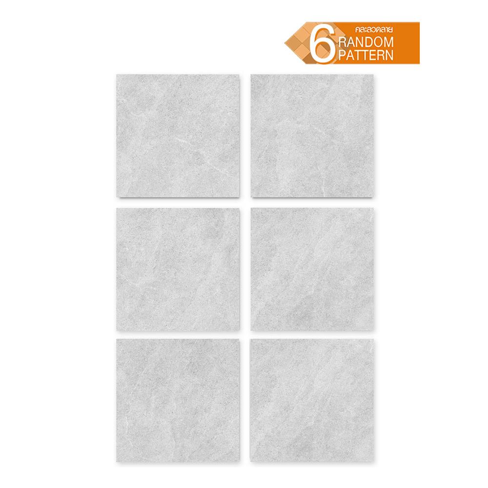 กระเบื้องพื้นพอร์ซเลน 60x60 ซม. COTTO พีโม เทา R11 PM 1.44 ตร.ม.