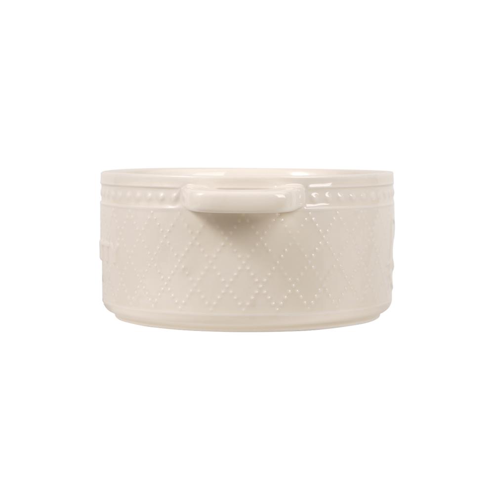 ชามมีหู PORCELAIN 6 นิ้ว FOFO KITTY VINTAGE สีครีม