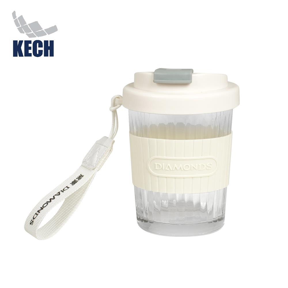 แก้วน้ำพร้อมฝา 500 มล. KECH COOL สีขาว