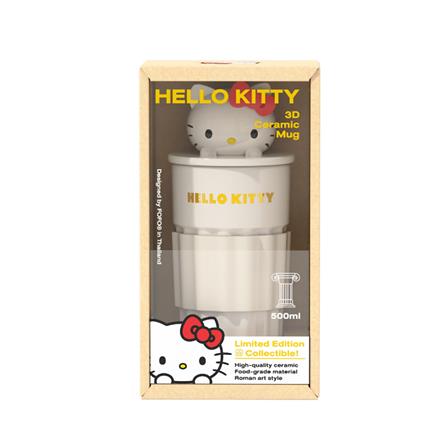 แก้วน้ำ PORCELAIN 500 มล. FOFO KITTY ROMAN_4