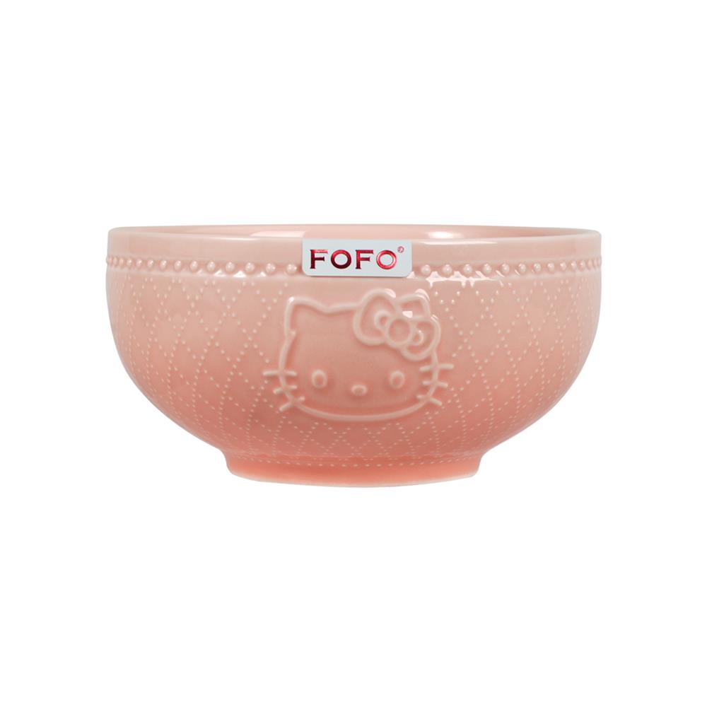 ชาม PORCELAIN 6 นิ้ว FOFO KITTY VINTAGE สีชมพู