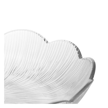 จานแก้ว 9 นิ้ว KECH FLOWER สีใส_2