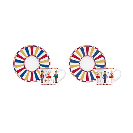 ชุดกาแฟ PORCELAIN 200 มล. BIALETTI SCHIACCIANOCI (แพ็ก 2 ชุด)_0