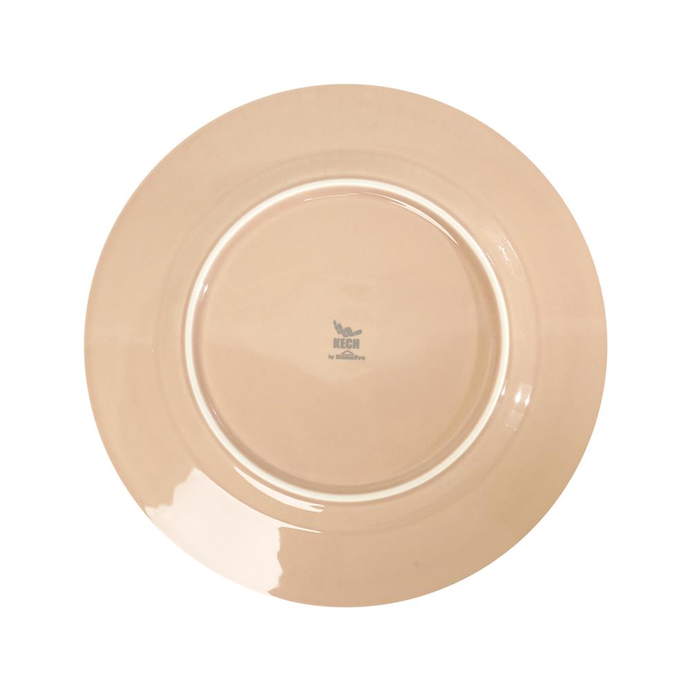 จานตื้น FINE PORCELAIN 10 นิ้ว KECH AQUA PEACH