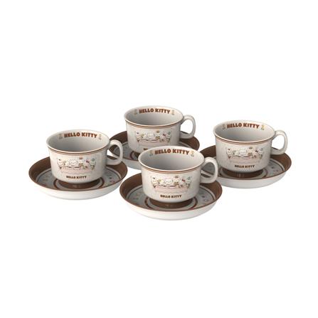 ชุดกาแฟ PORCELAIN 210 มล. FOFO KITTY VINTAGE (4 ชุด)_0