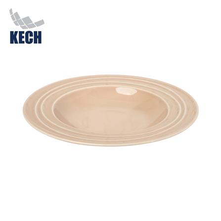 จานลึก FINE PORCELAIN 9 นิ้ว KECH AQUA PEACH_0