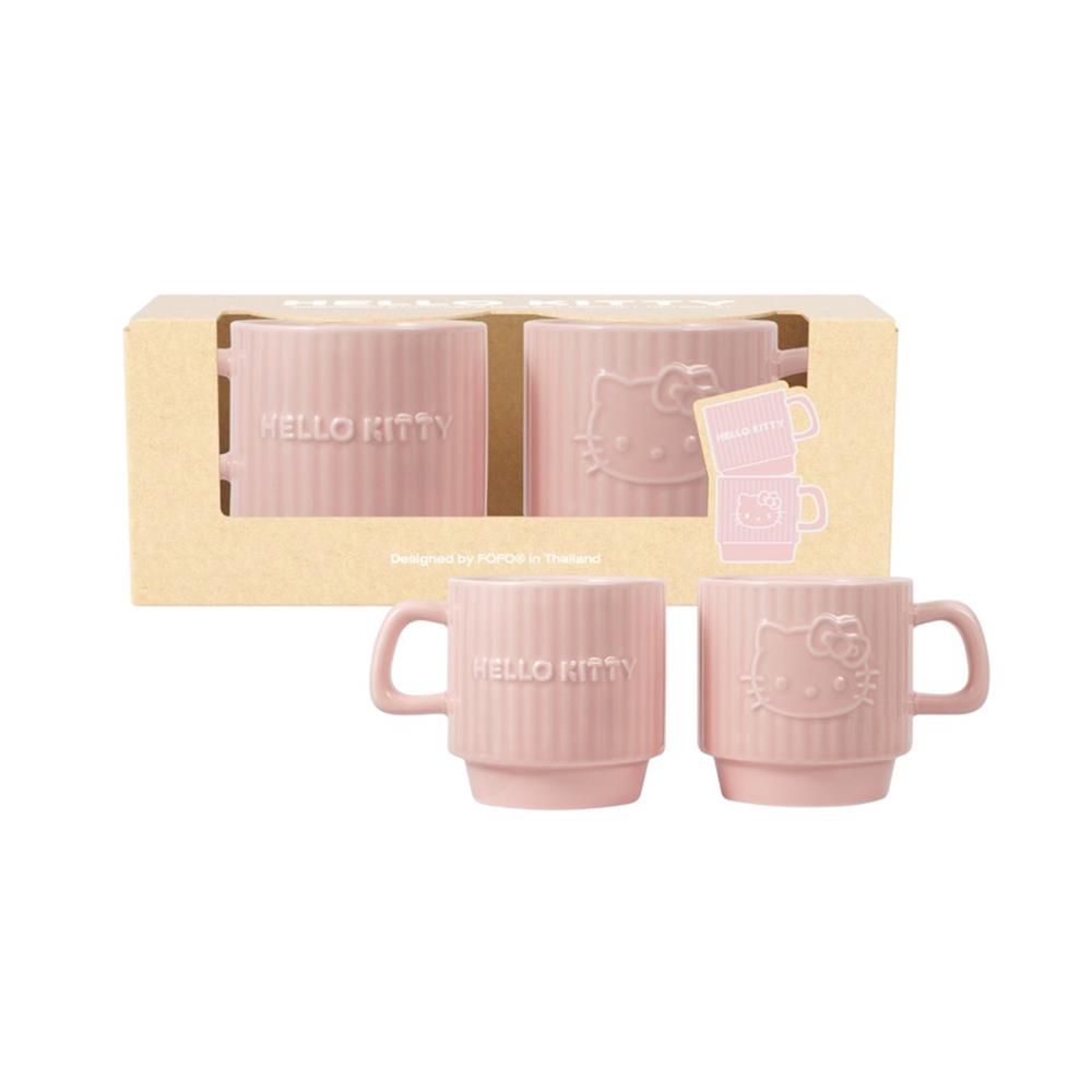 ชุดถ้วยหู PORCELAIN 300 มล. FOFO HELLO KITTY (2 ใบ)