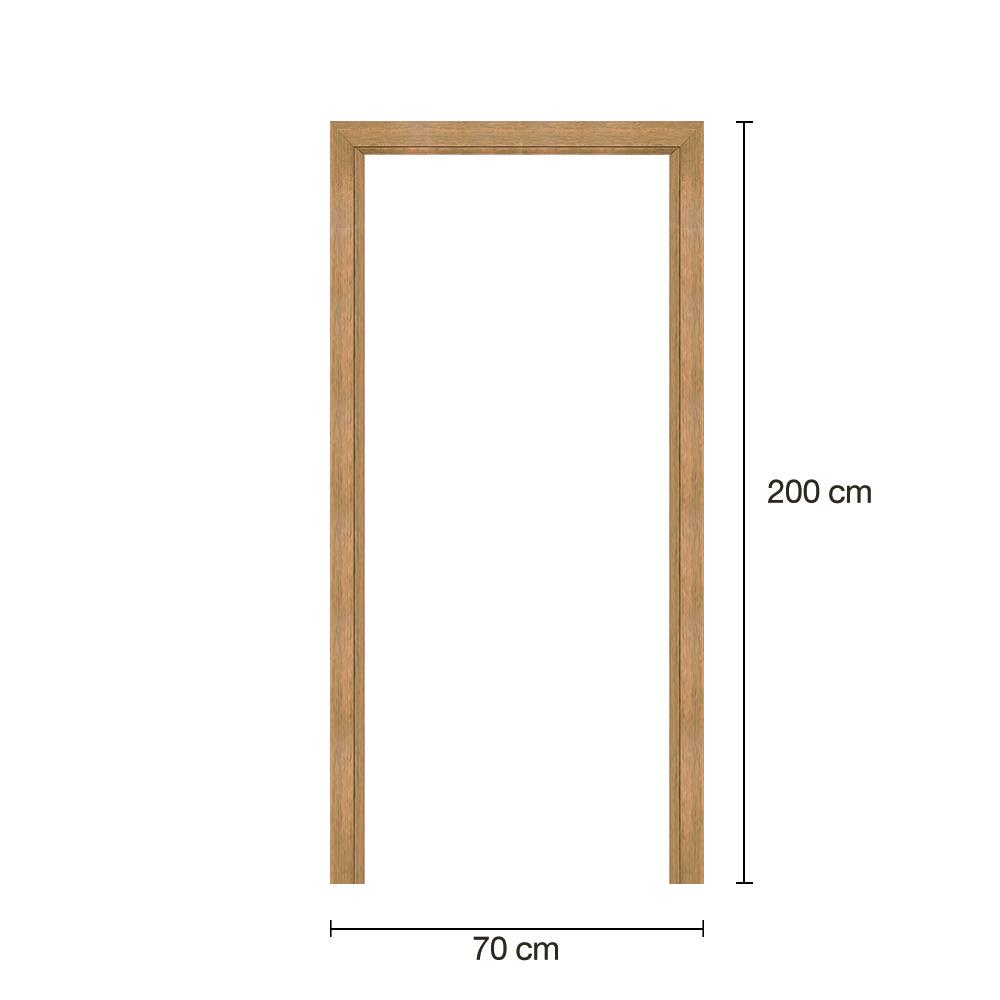วงกบประตูพร้อมซับวงกบโพลีสไตรีน LINEDEKOR 70x200 ซม. สีสักด้าน