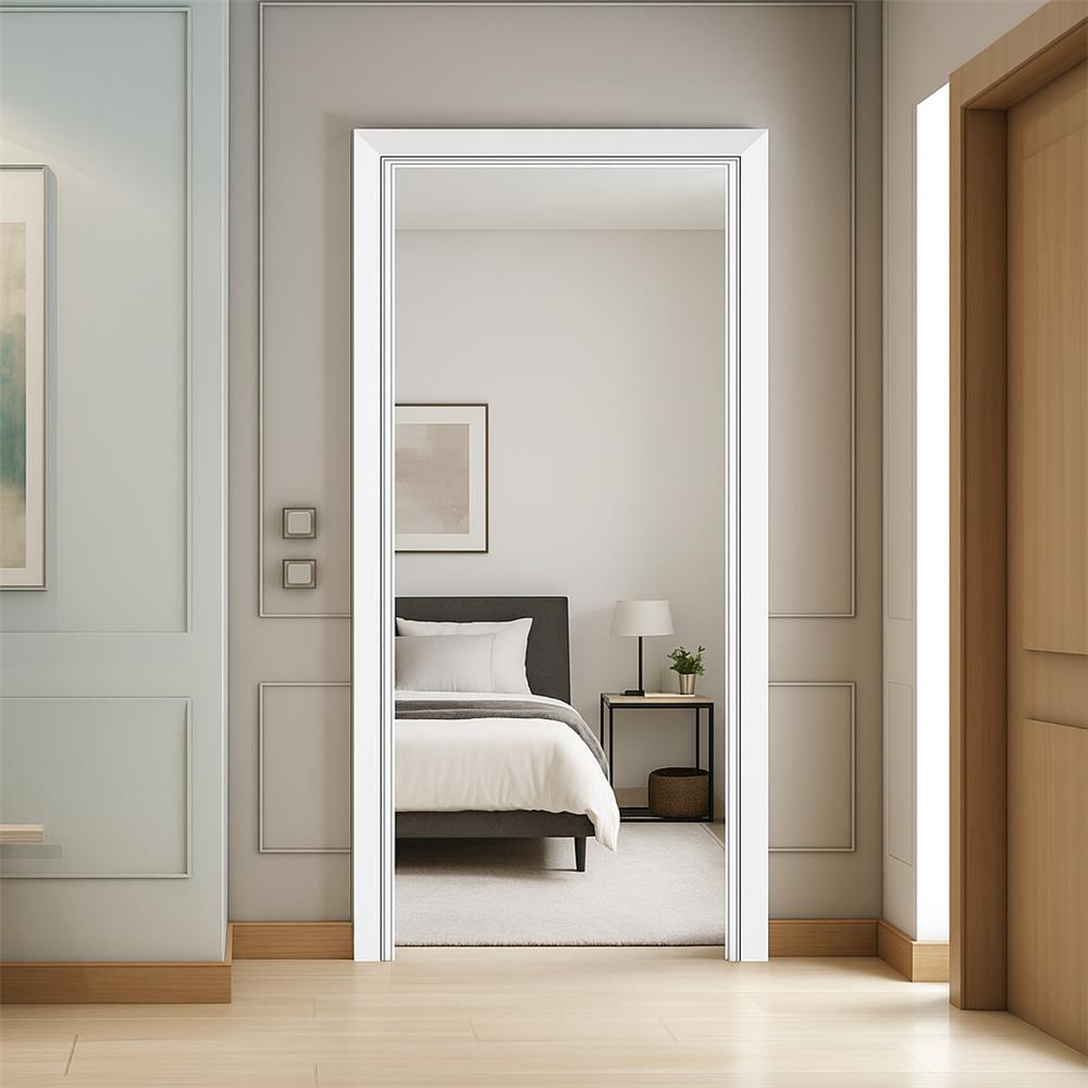 วงกบประตูพร้อมซับวงกบโพลีสไตรีน LINEDEKOR 70x200 ซม. ไม่ทำสี