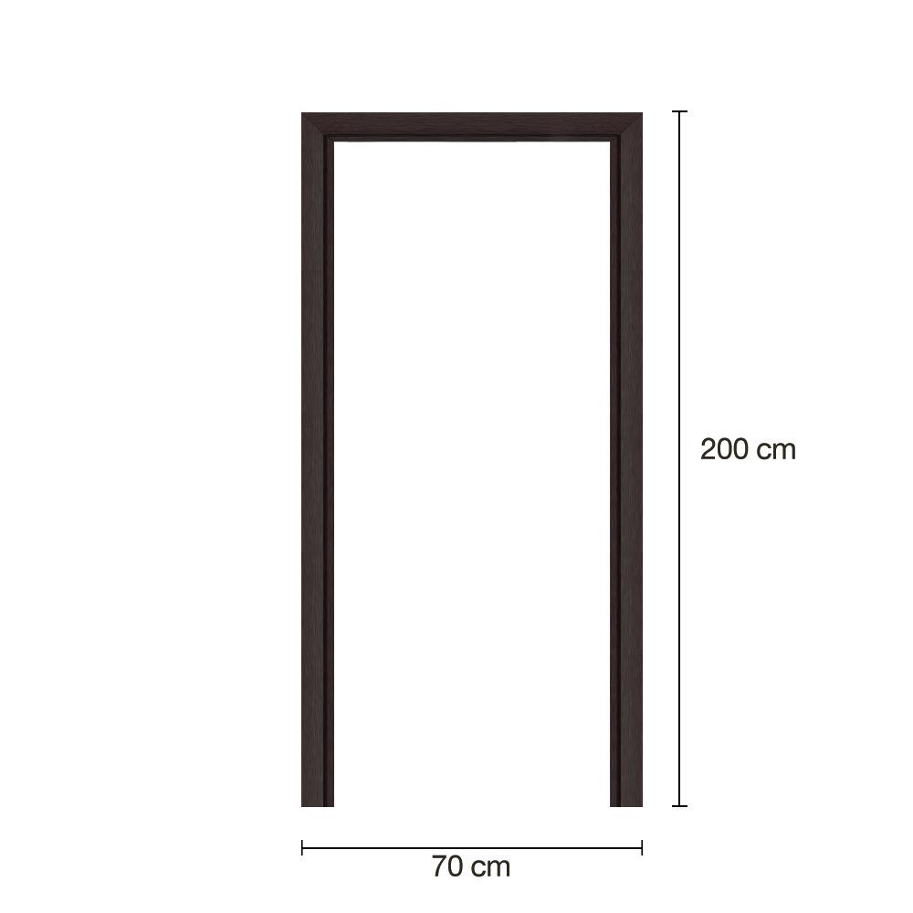 วงกบประตูพร้อมซับวงกบโพลีสไตรีน LINEDEKOR 70x200 ซม. สีโอ๊ค