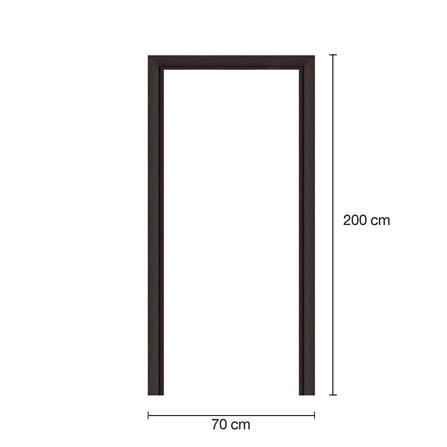 วงกบประตูพร้อมซับวงกบโพลีสไตรีน LINEDEKOR 70x200 ซม. สีโอ๊ค_3