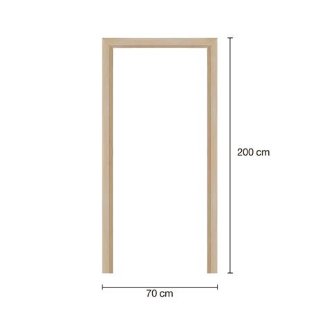 วงกบประตูพร้อมซับวงกบโพลีสไตรีน LINEDEKOR 70x200 ซม. สีบีช_3