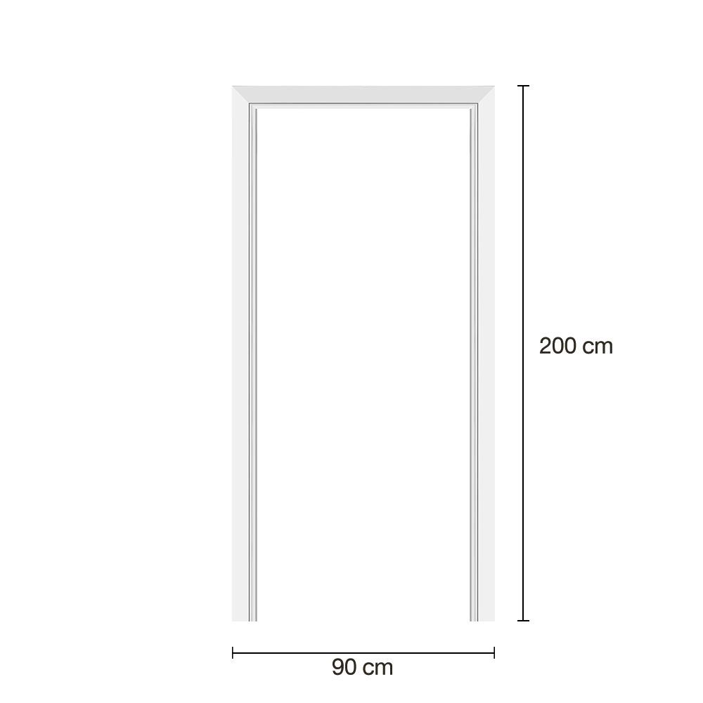 วงกบประตูพร้อมซับวงกบโพลีสไตรีน LINEDEKOR 90x200 ซม. ไม่ทำสี